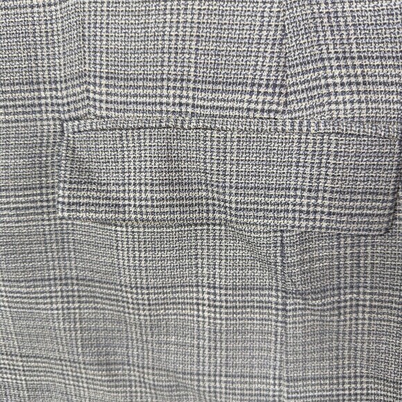 Men’s 46R Wool Blazer Grey Plaid Sport Coat Classic Fit Made in Canada - Picture 5 of 15